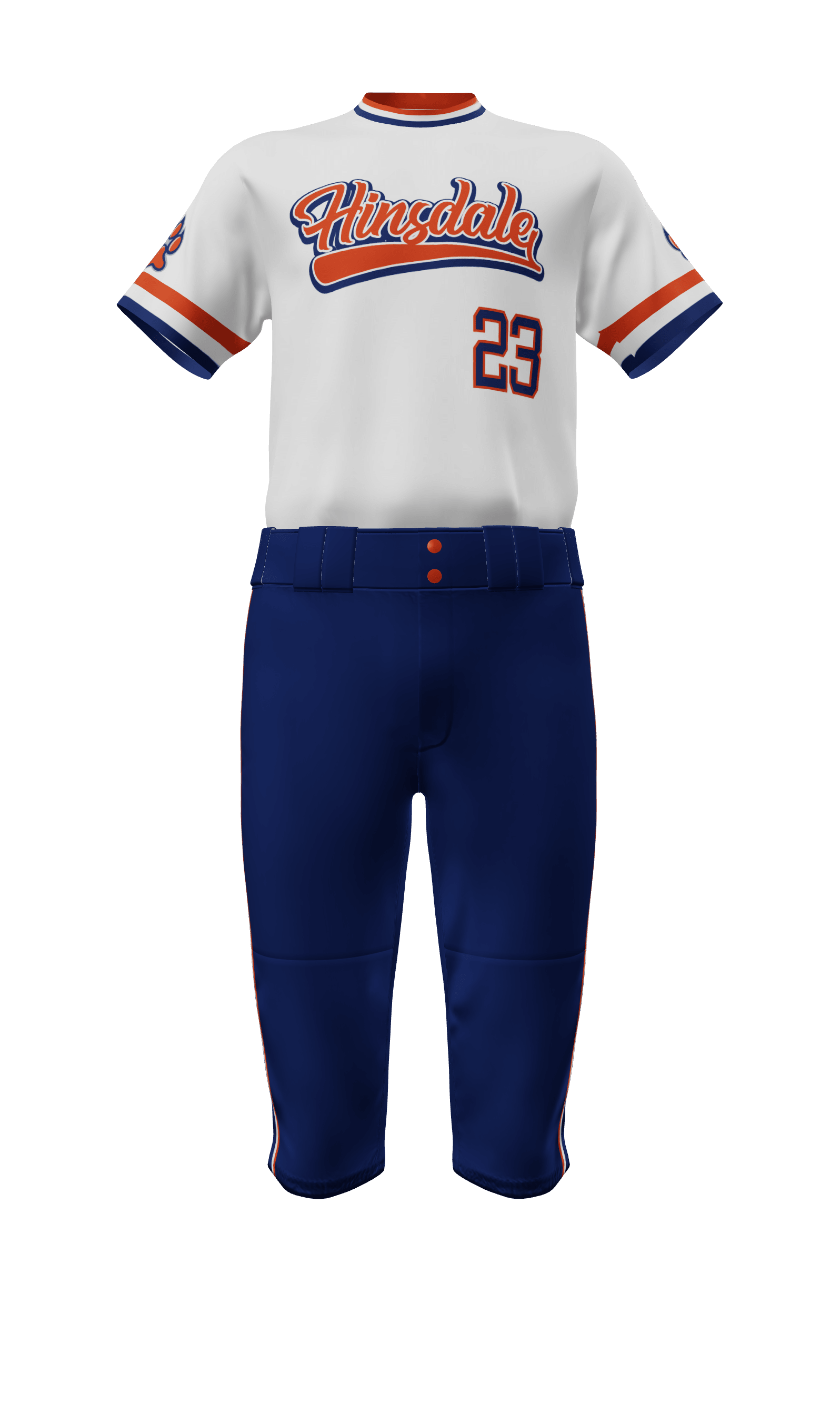 Orange and deals white baseball jersey