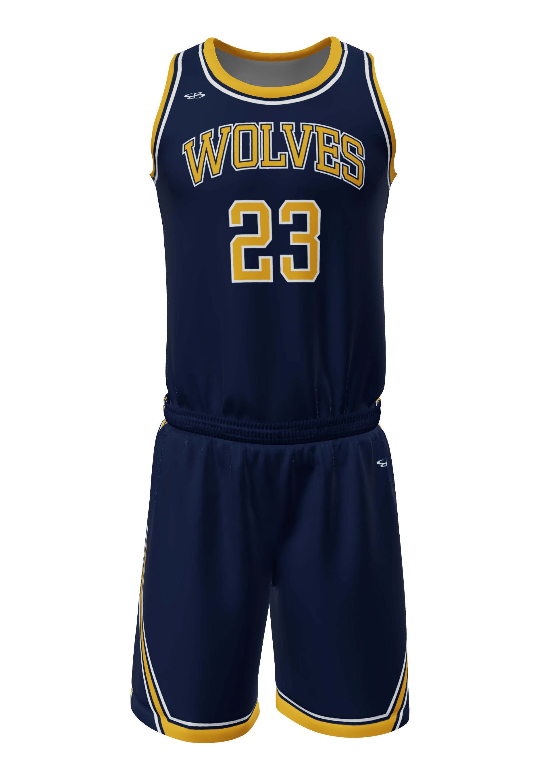 Basketball Crew Neck Jerseys Sublimation Wolves