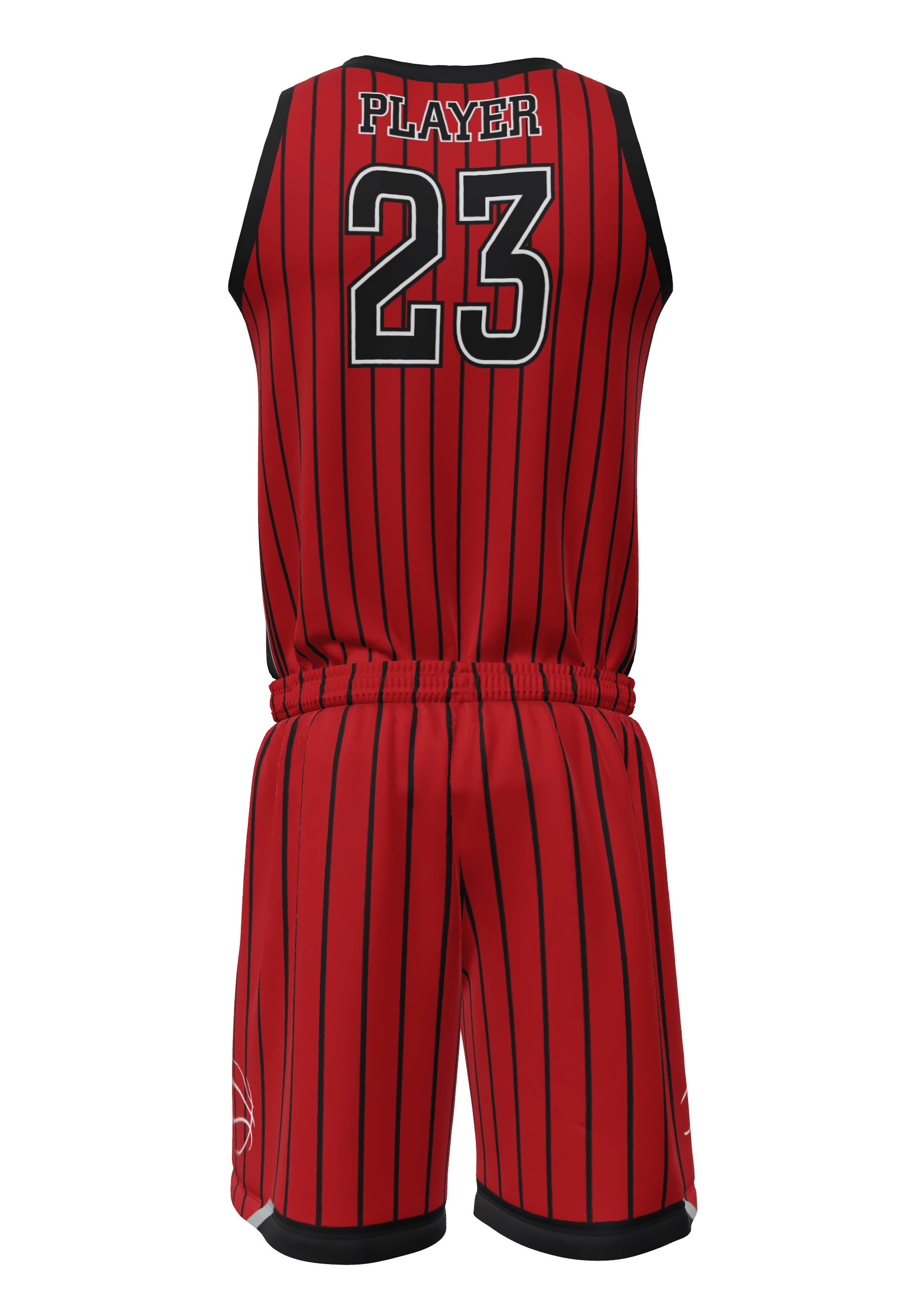 Crew Neck Hawks Jersey and Shorts 3/4 Back