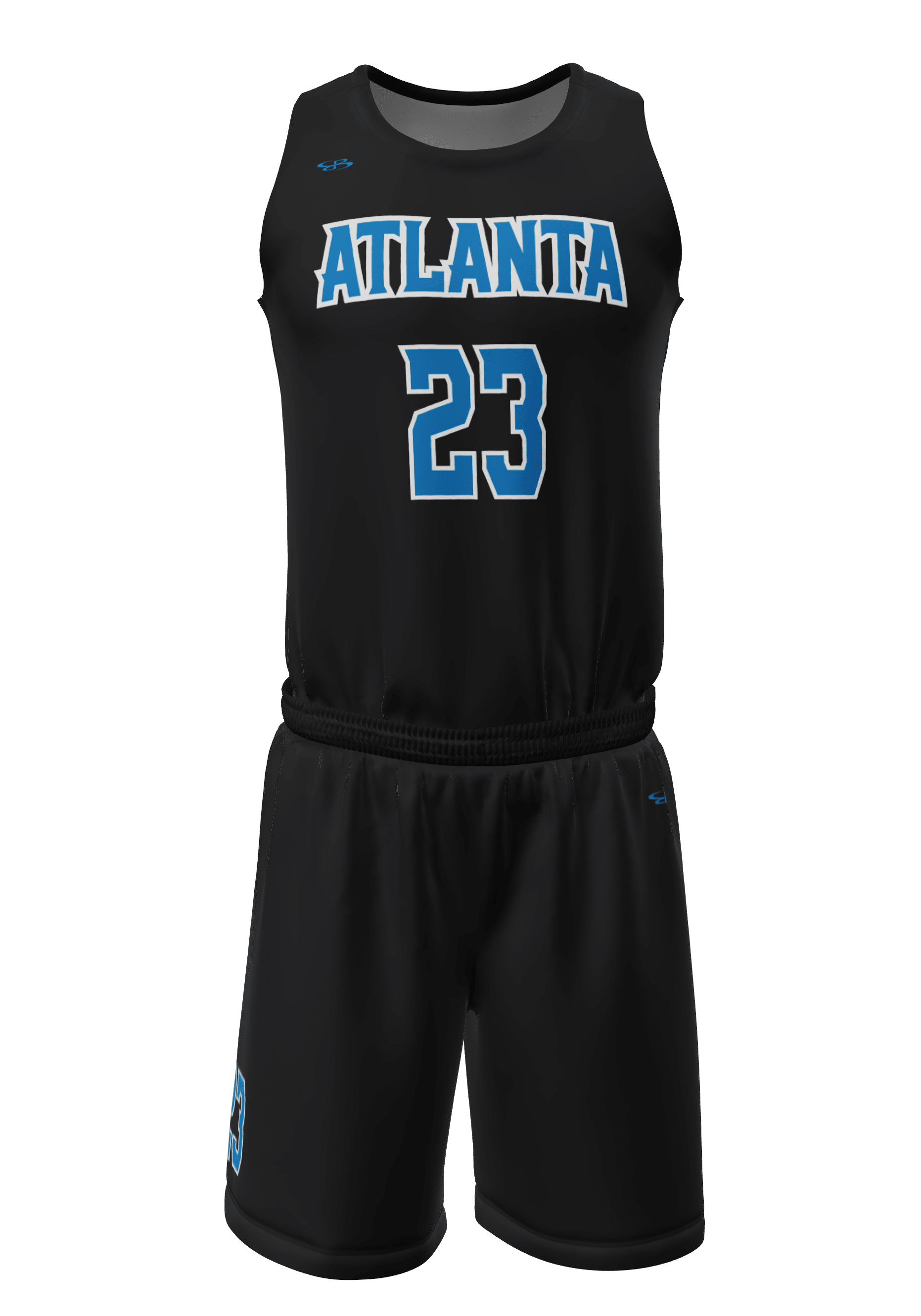 Crew Neck Atlanta Jersey and Shorts 3/4 Front