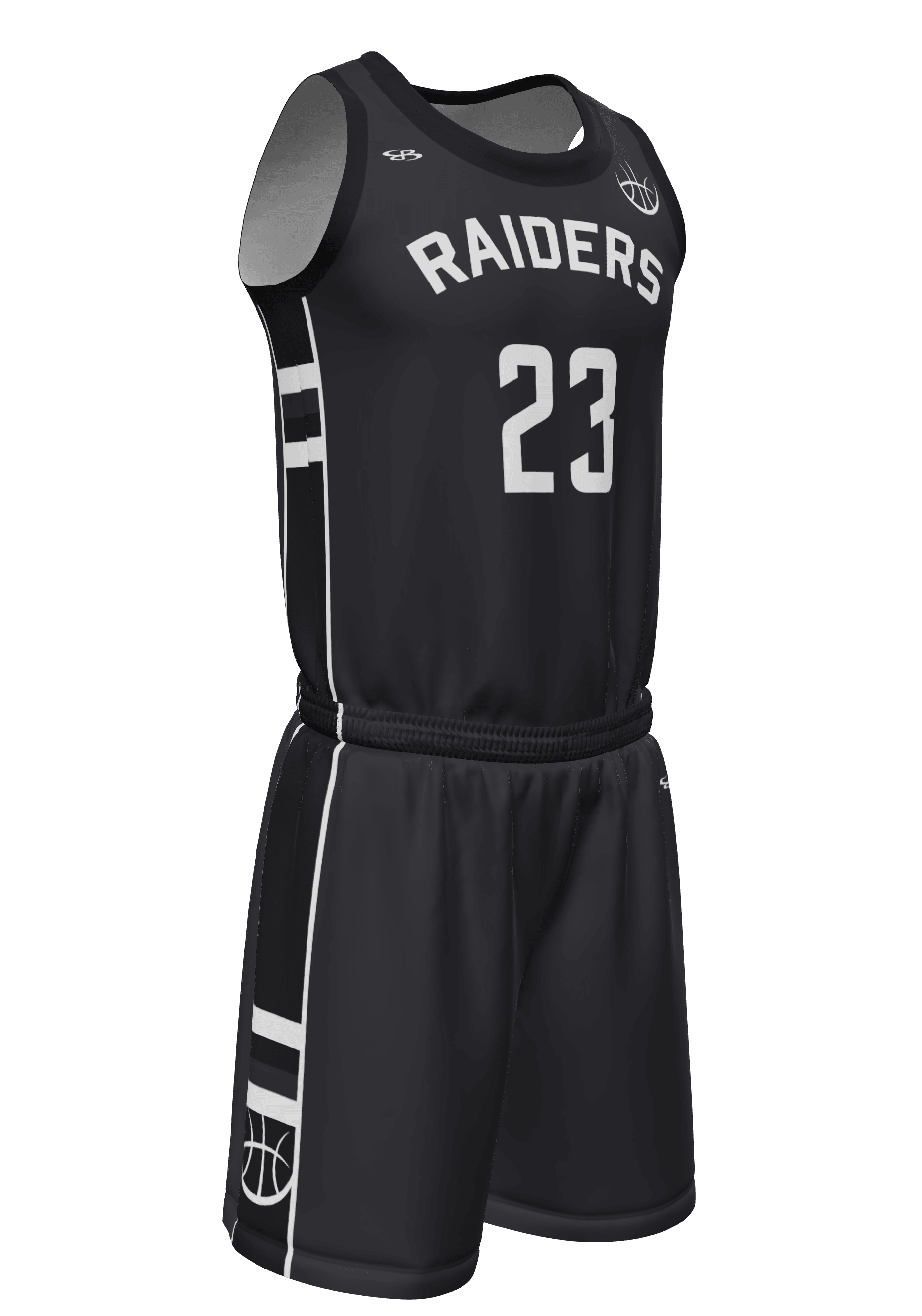 Crew Neck Raiders Jersey and Shorts