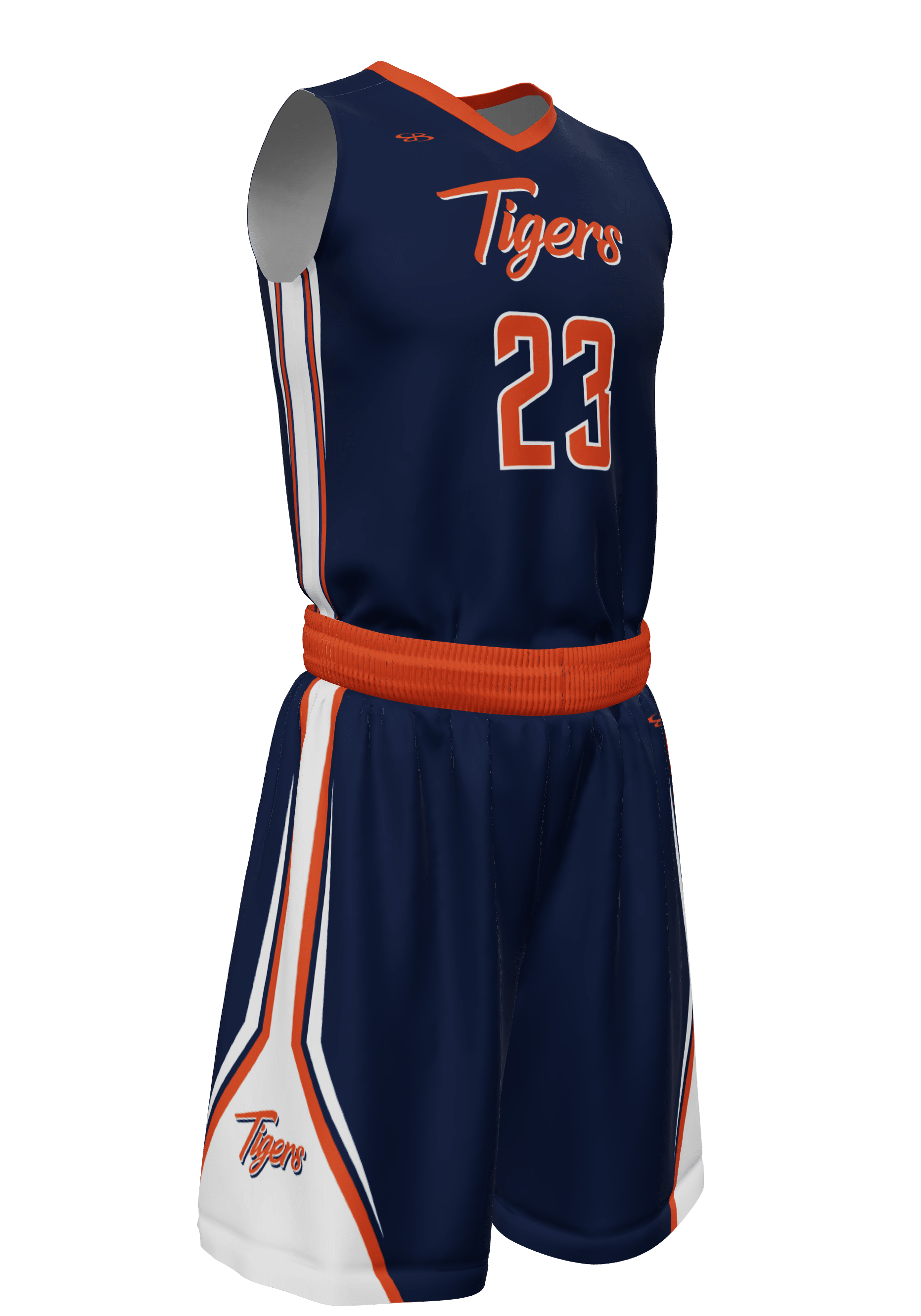 V-Neck Tigers Jersey and Shorts