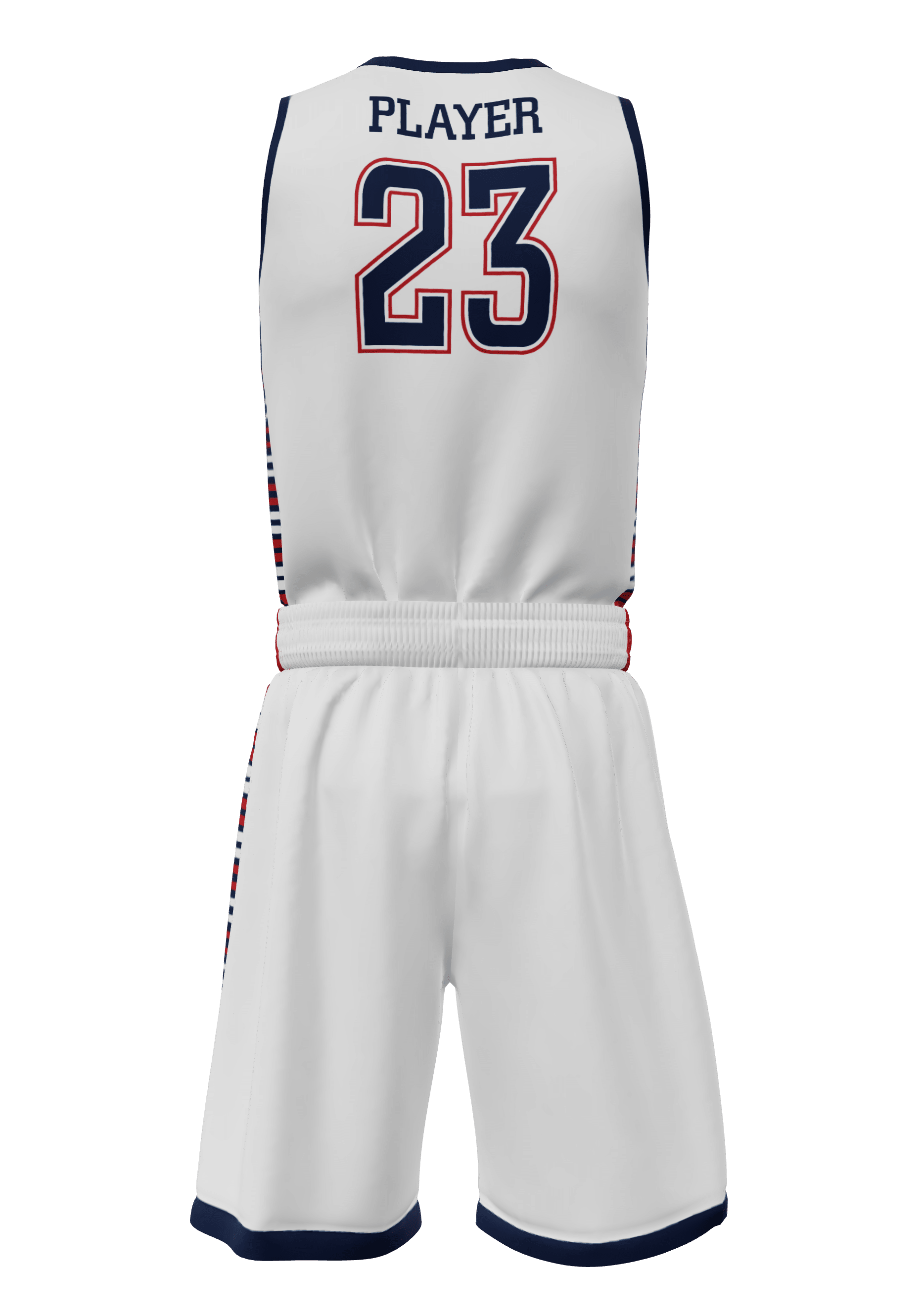 V-Neck Mavericks Jersey and Shorts Back View