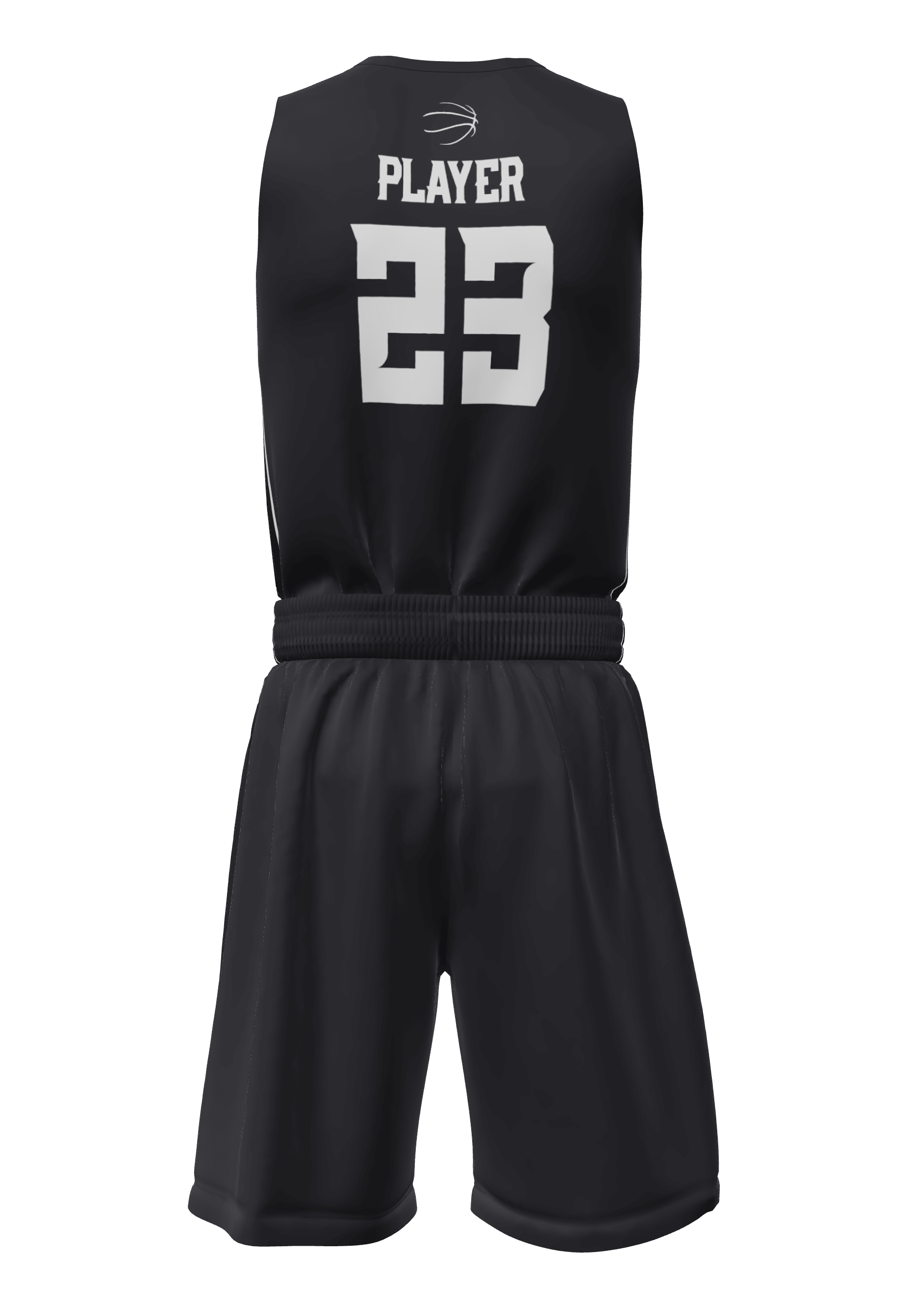 V-Neck Express Jersey and Shorts Front Back