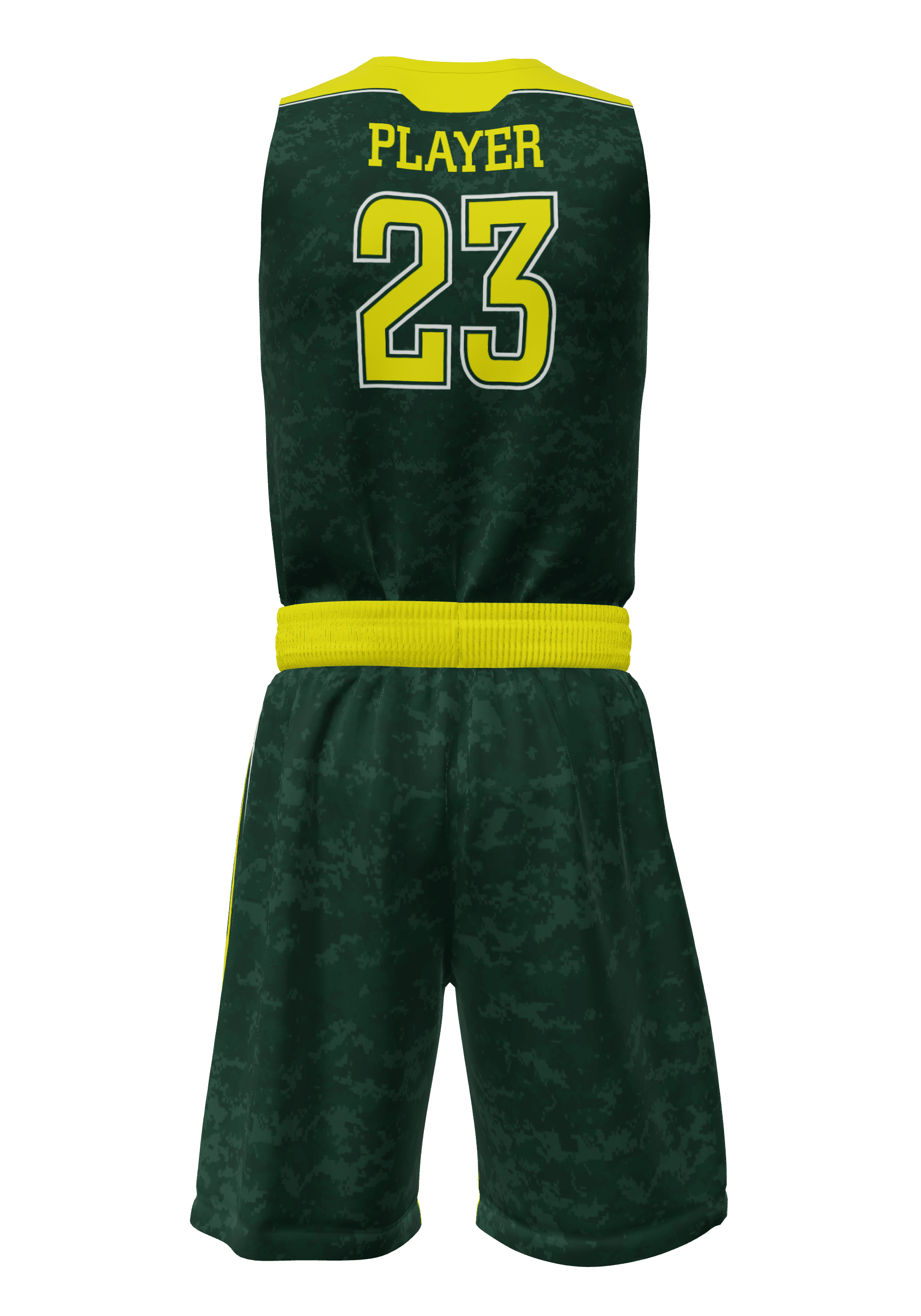 V-Neck Oklahoma Jersey and Shorts Back View