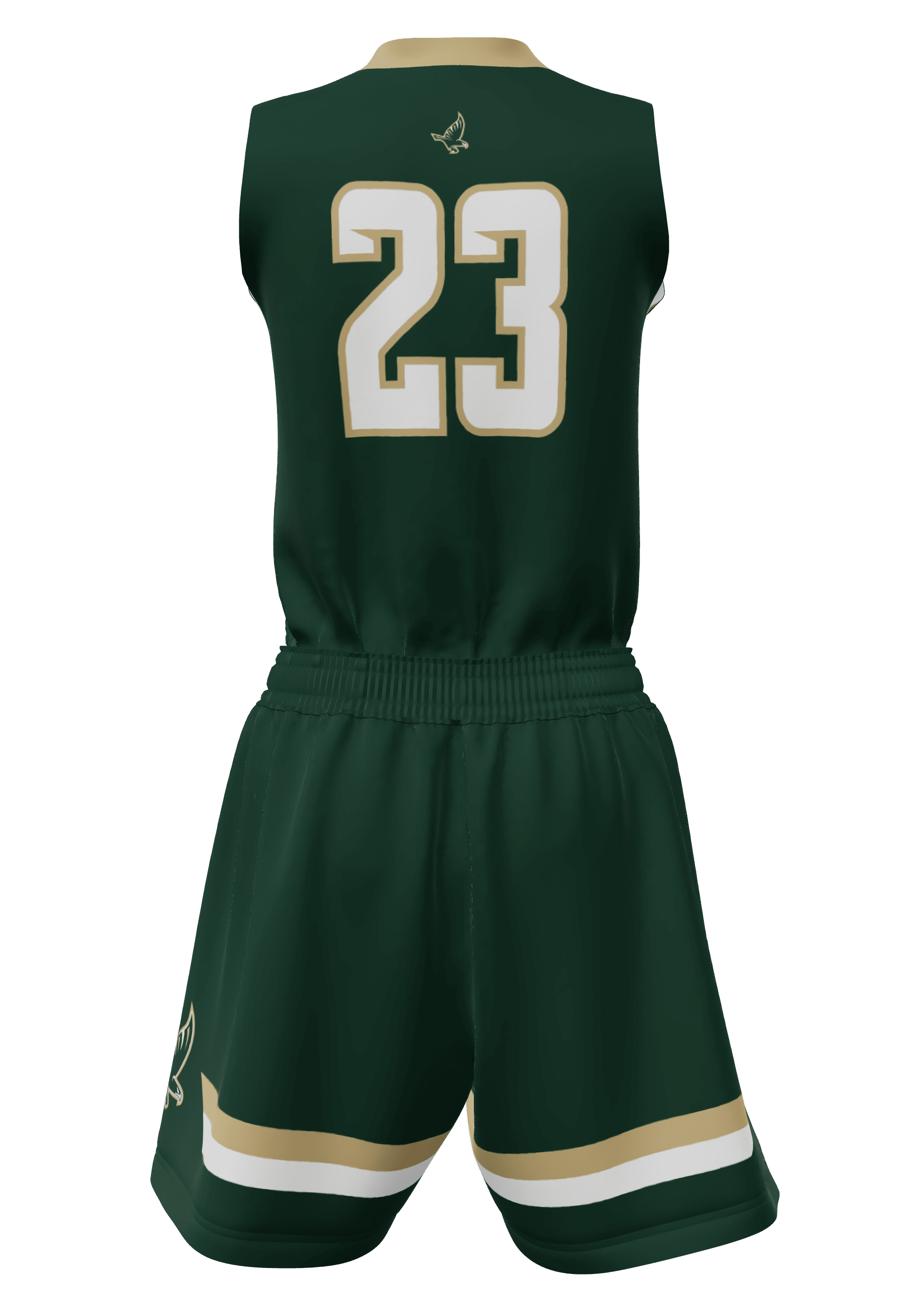 V-Neck Falcons Jersey and Shorts Back View