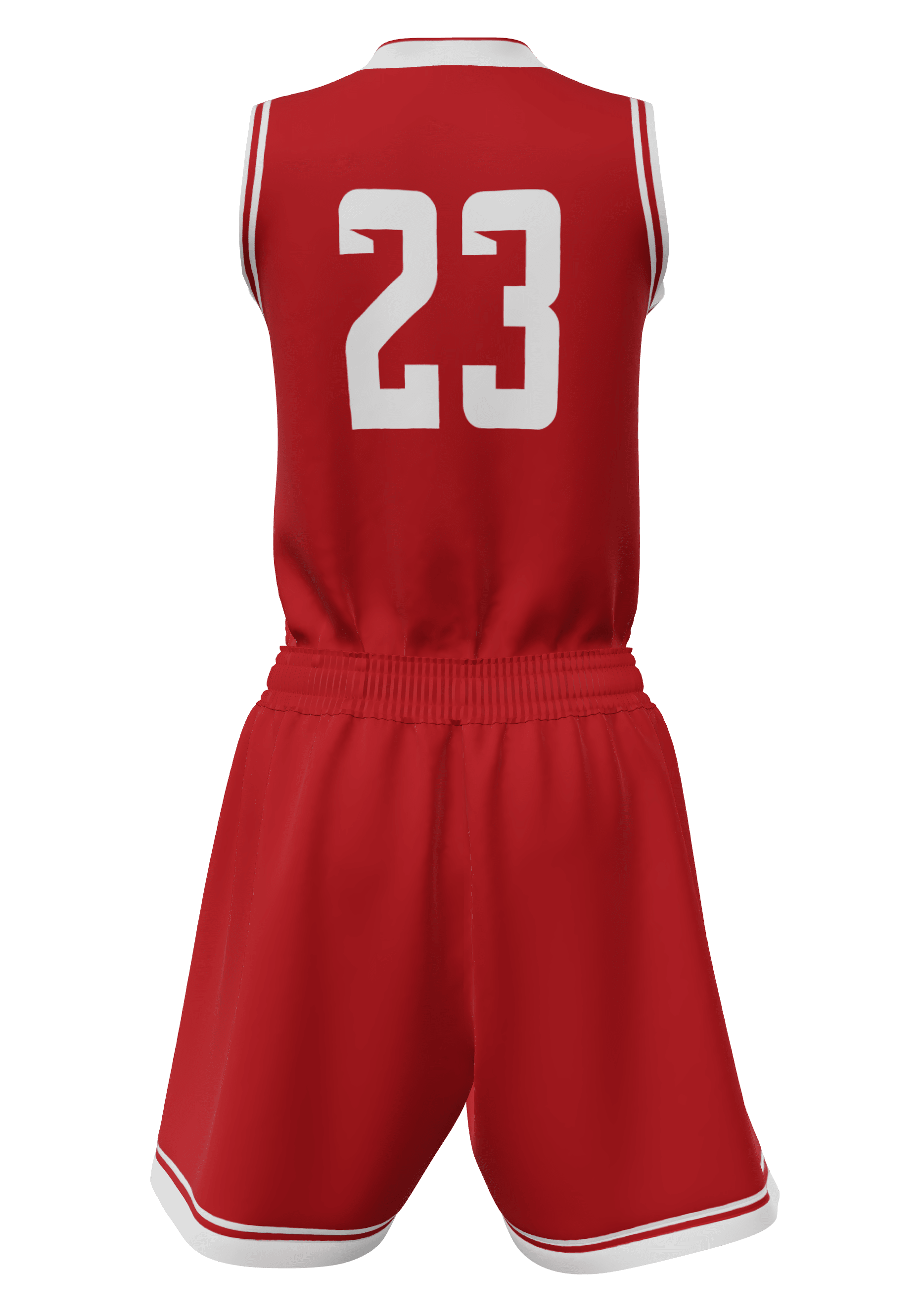 V-Neck Atlanta Jersey and Shorts Back View