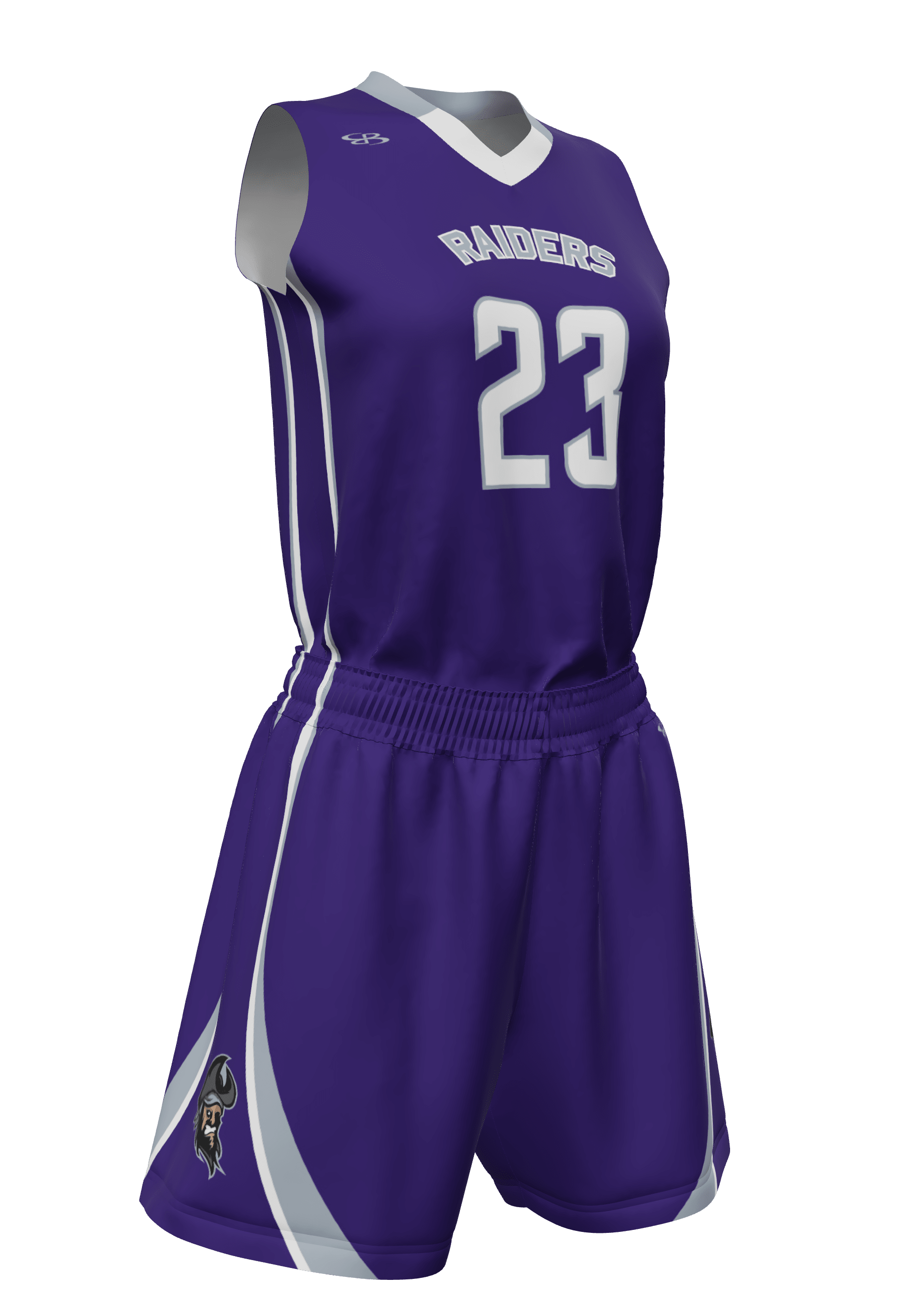 V-Neck Raiders Jersey and Shorts