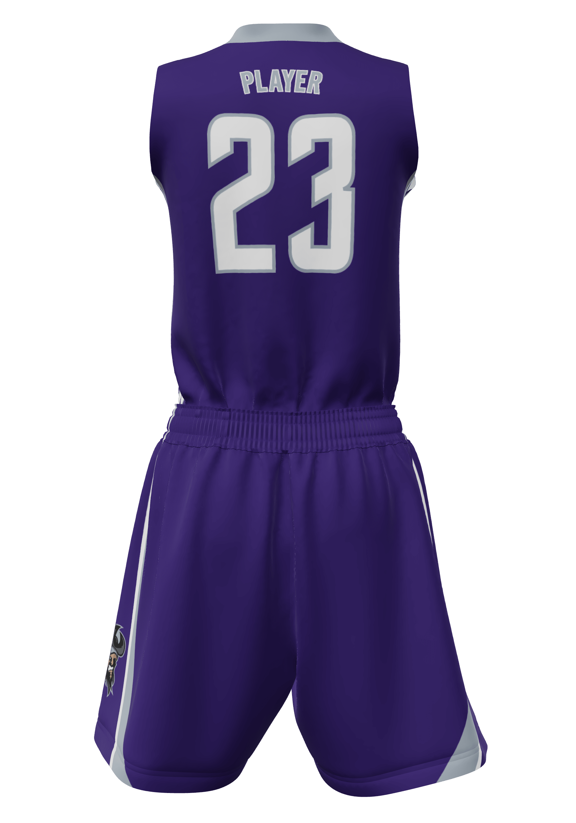 V-Neck Raiders Jersey and Shorts Back View