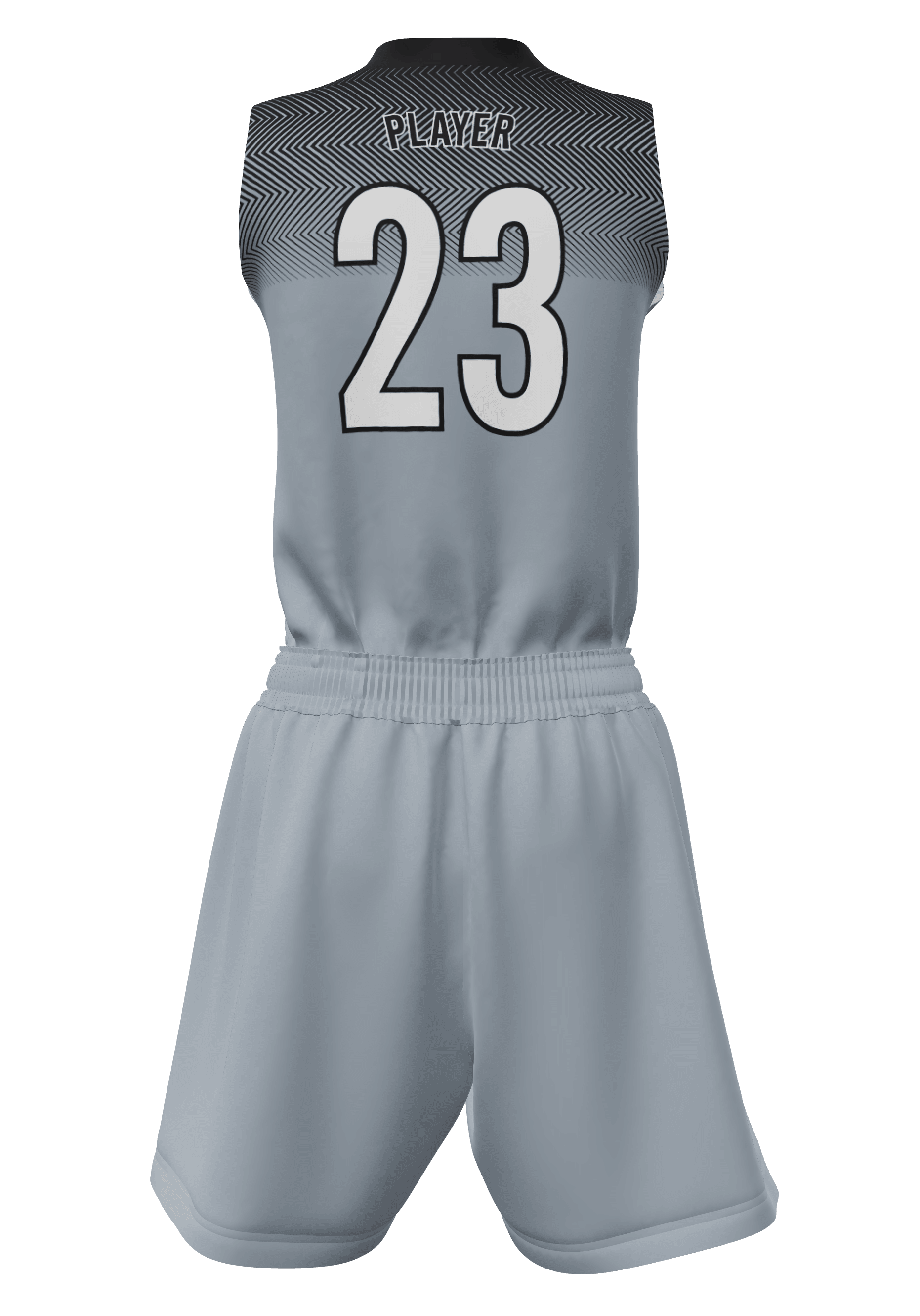 V-Neck Wizards Jersey and Shorts Back View