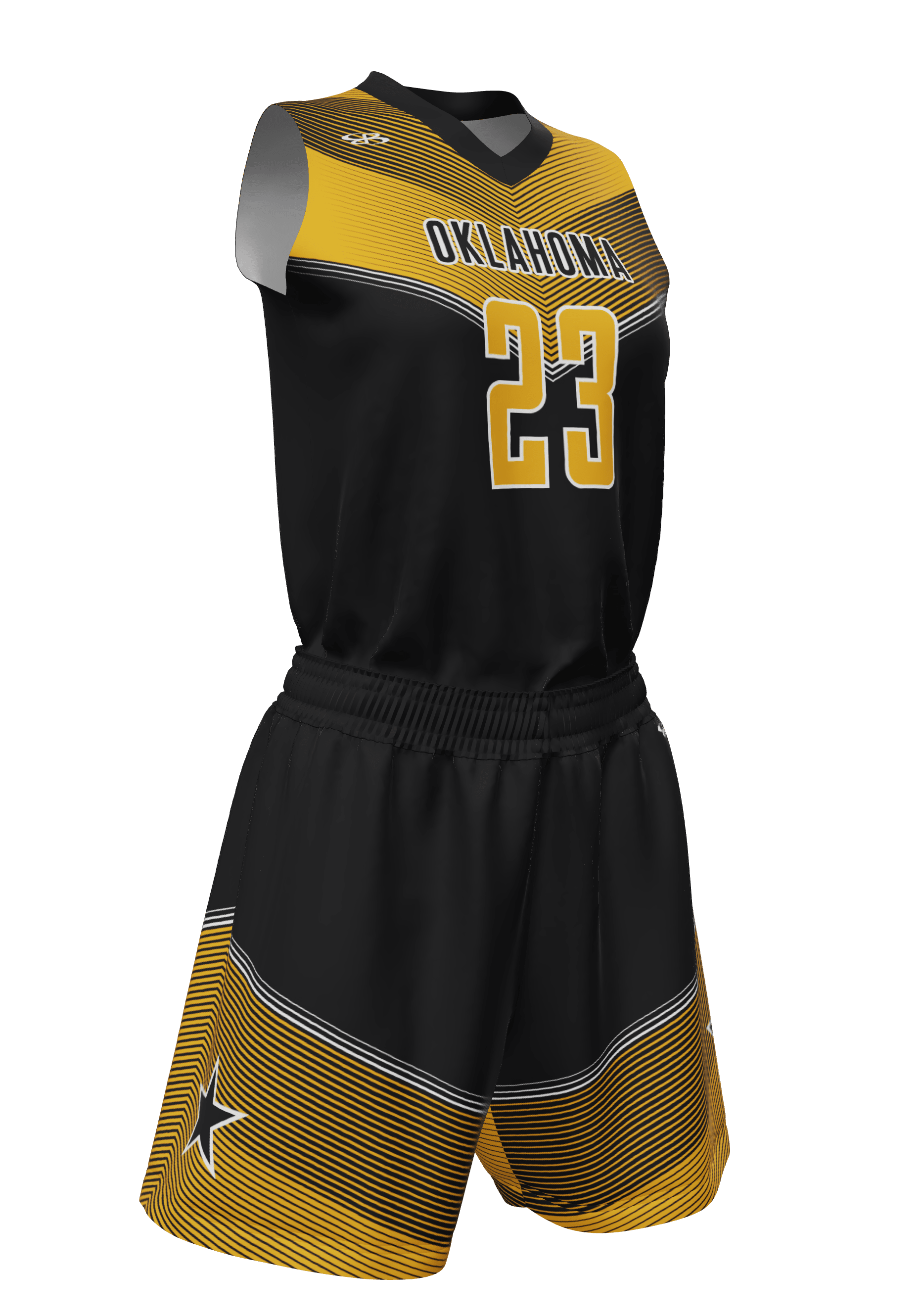 V-Neck Oklahoma Jersey and Shorts