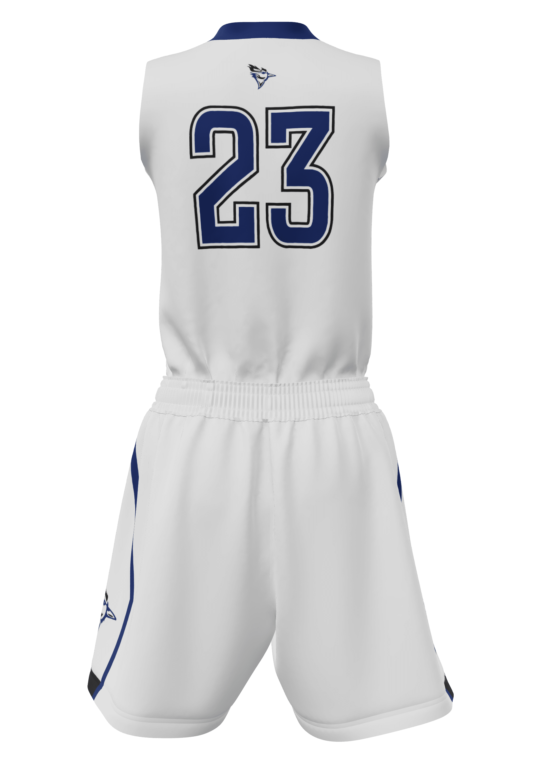 V-Neck Bluebirds Jersey and Shorts Back View