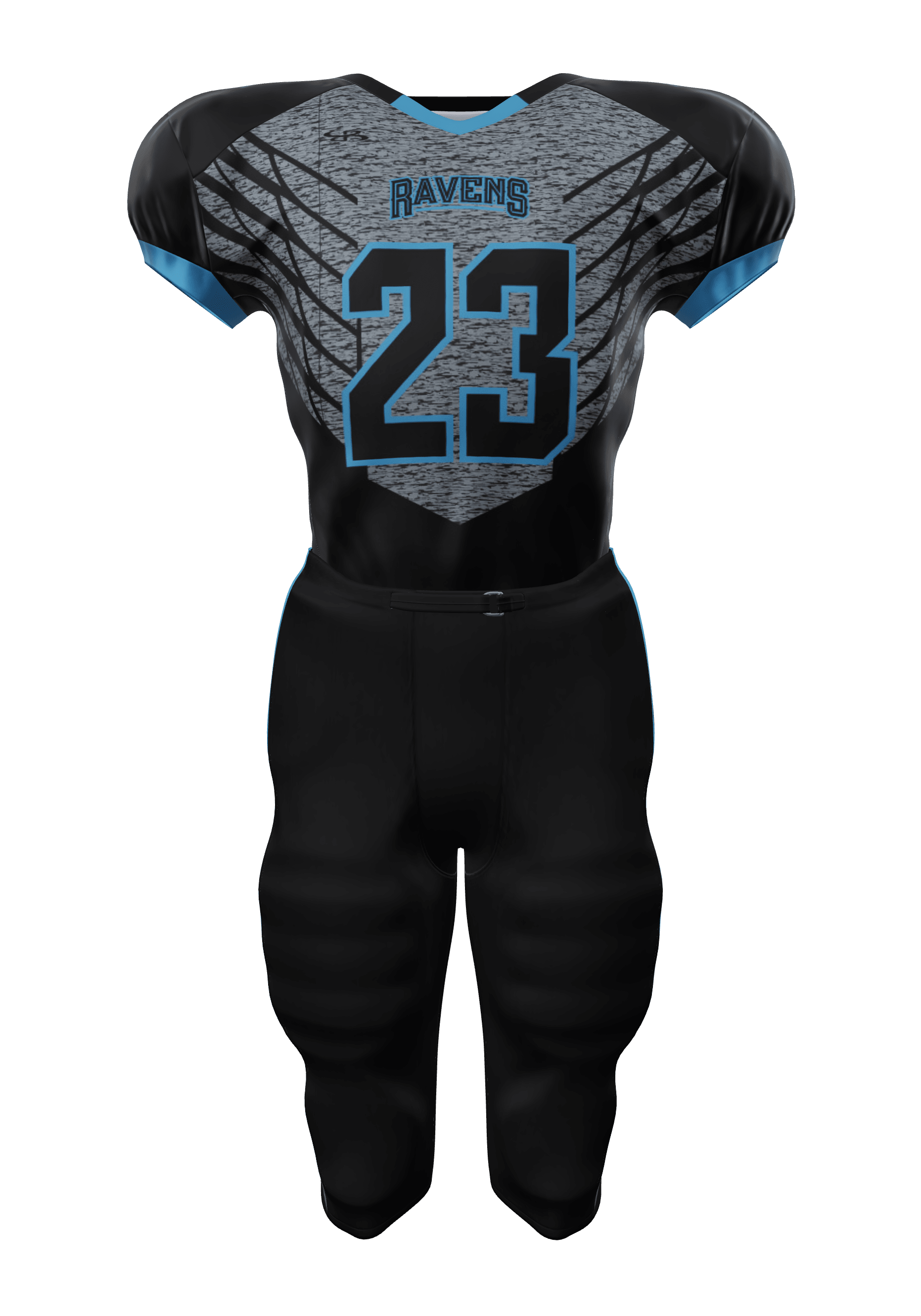 Ravens 100 Series Jersey and 200 Series Integrated Pants Front View