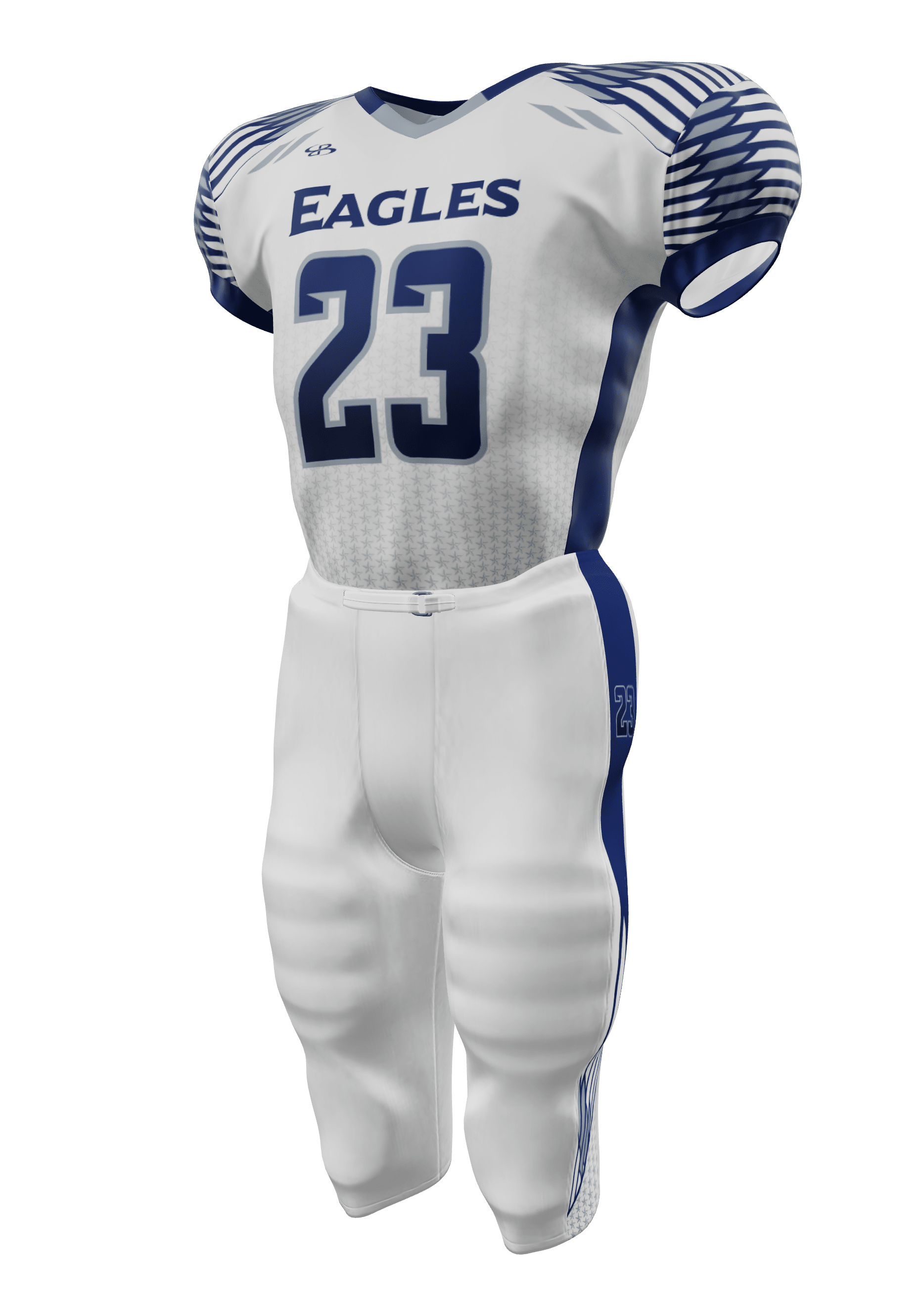 Eagles 100 Series Jersey and 200 Series Integrated Pants 3/4 View Left
