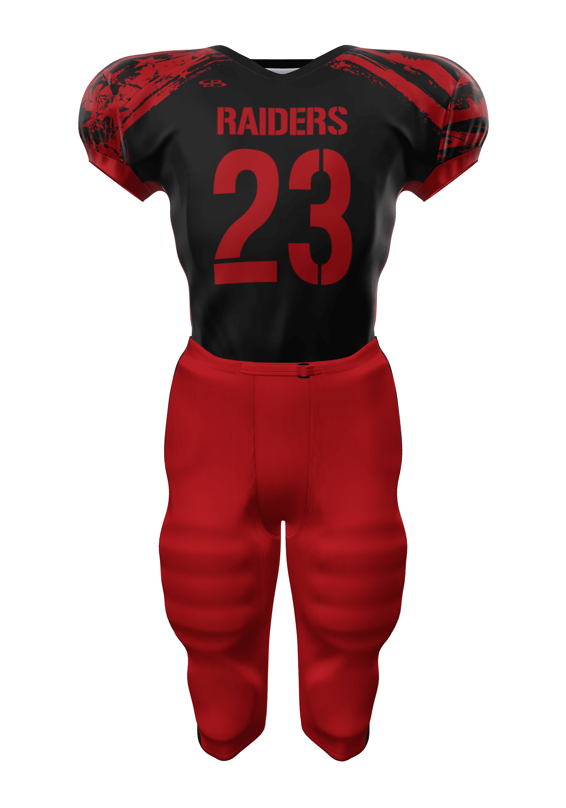 Raiders 100 Series Jersey and 200 Series Integrated Pants Front View