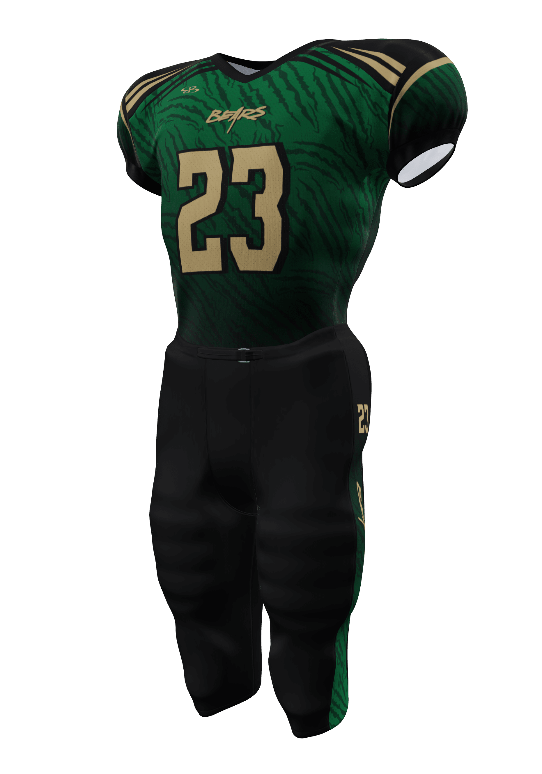 Bears 200 Series Jersey and 200 Series Integrated Pants 3/4 View Left
