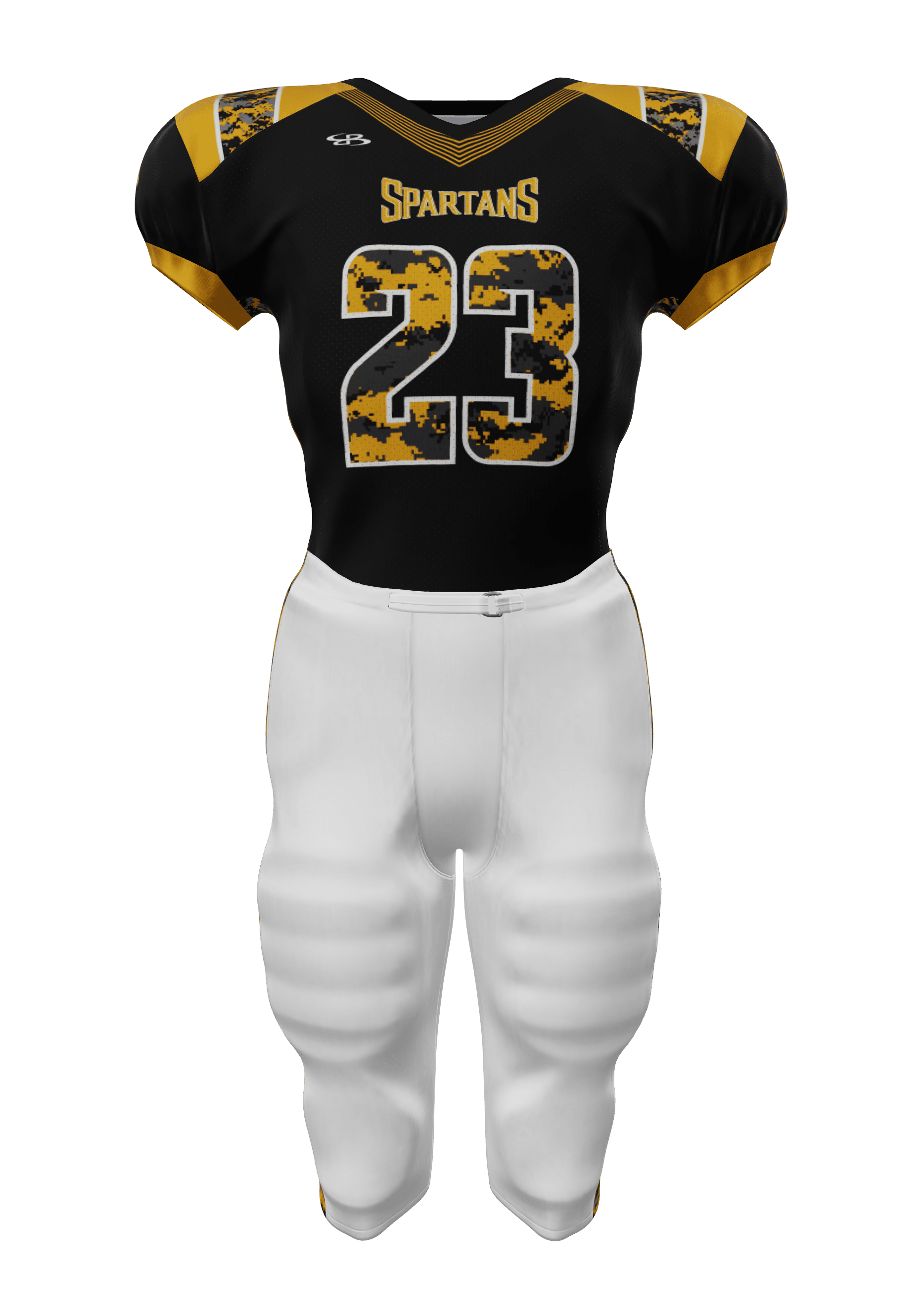 Spartans 200 Series Jersey and 200 Series Integrated Pants Front View