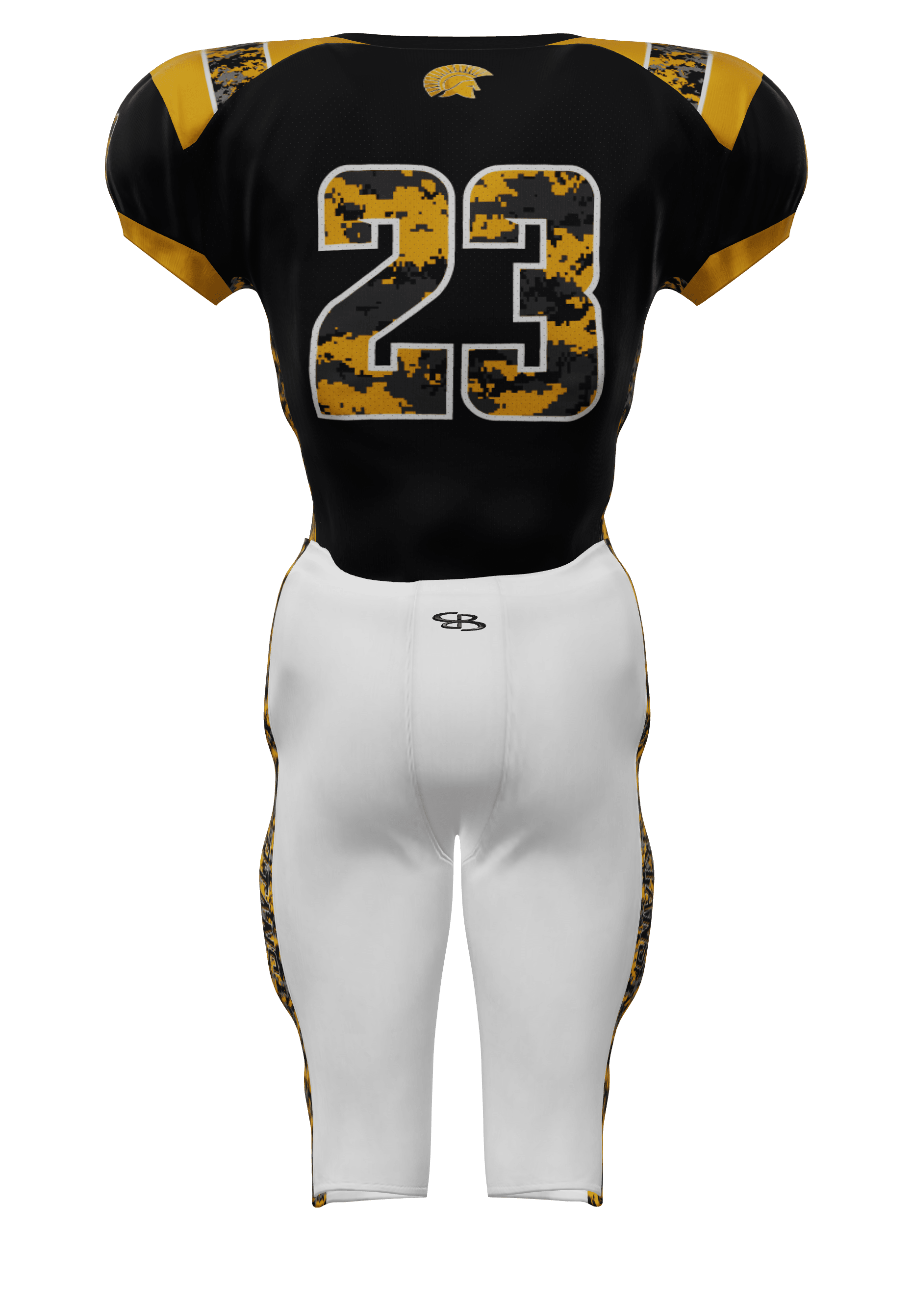 Spartans 200 Series Jersey and 200 Series Integrated Pants Back View