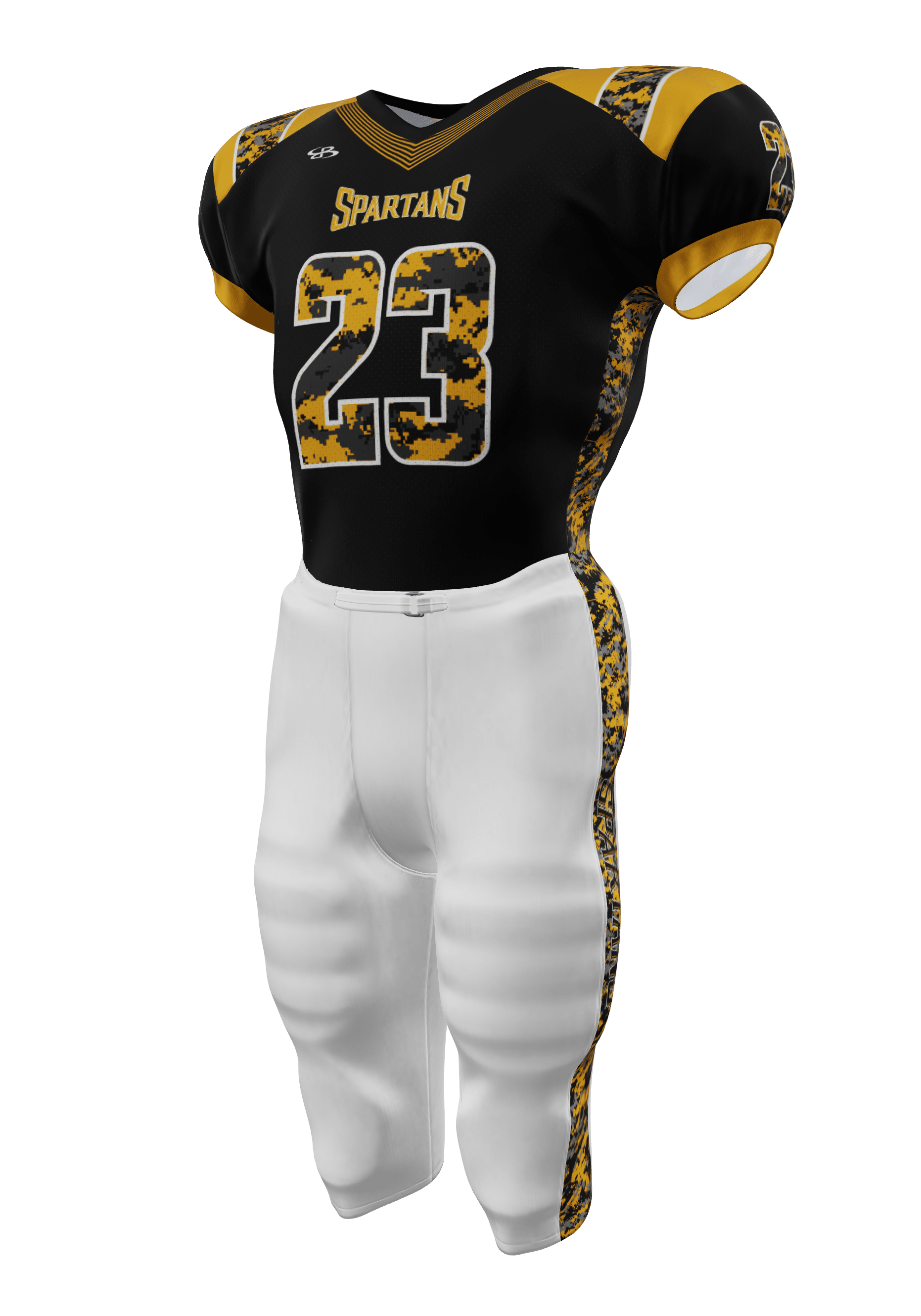 Spartans 200 Series Jersey and 200 Series Integrated Pants 3/4 View Left