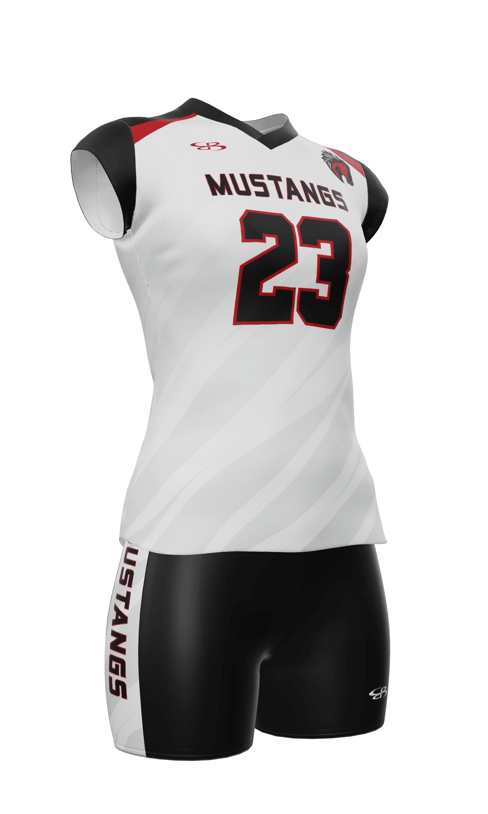 Cap Sleeve Mustangs Jersey and Fury 4 Inch Short