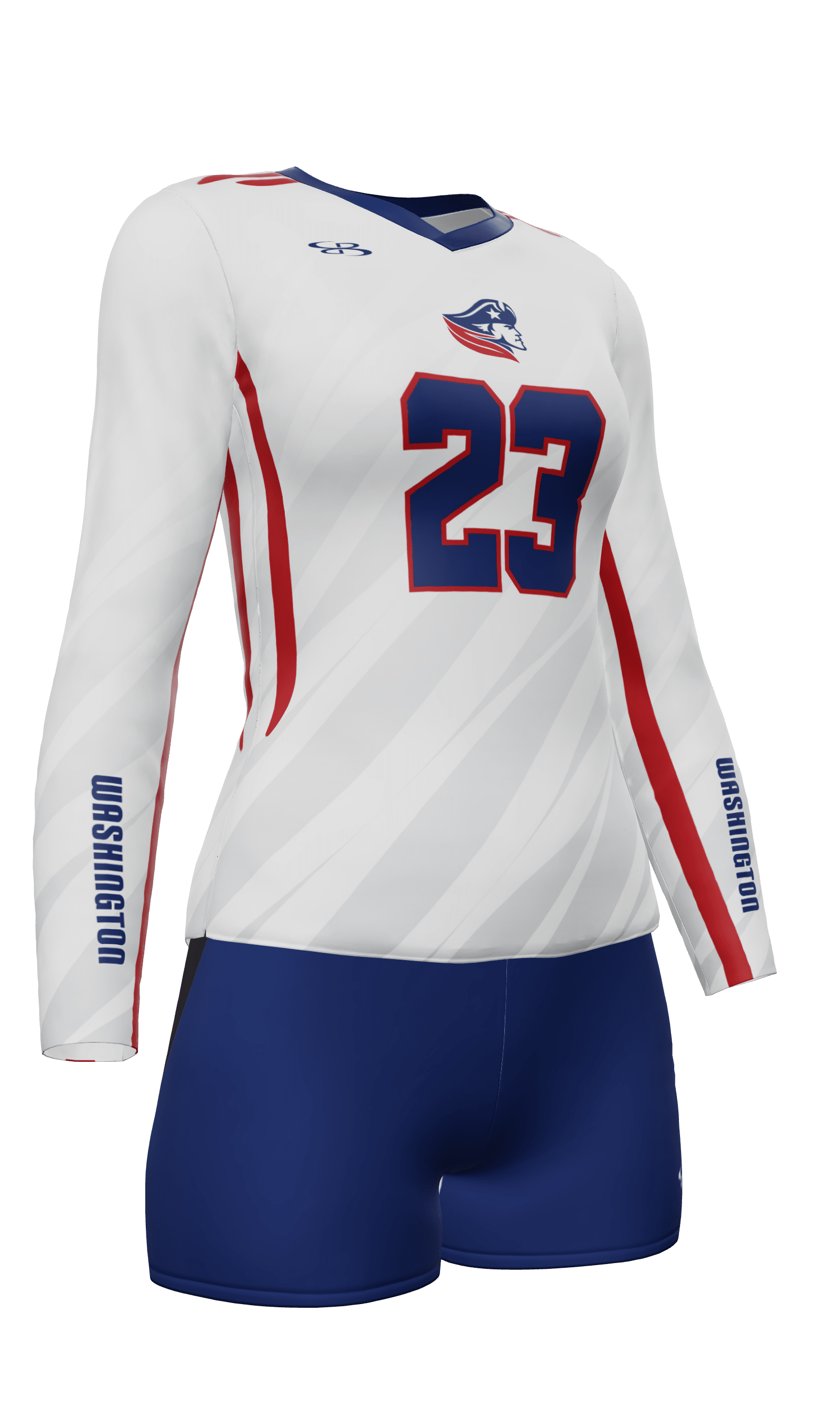 Fitted Wasington Long Sleeve Jersey and Attack 3 Inch Shorts