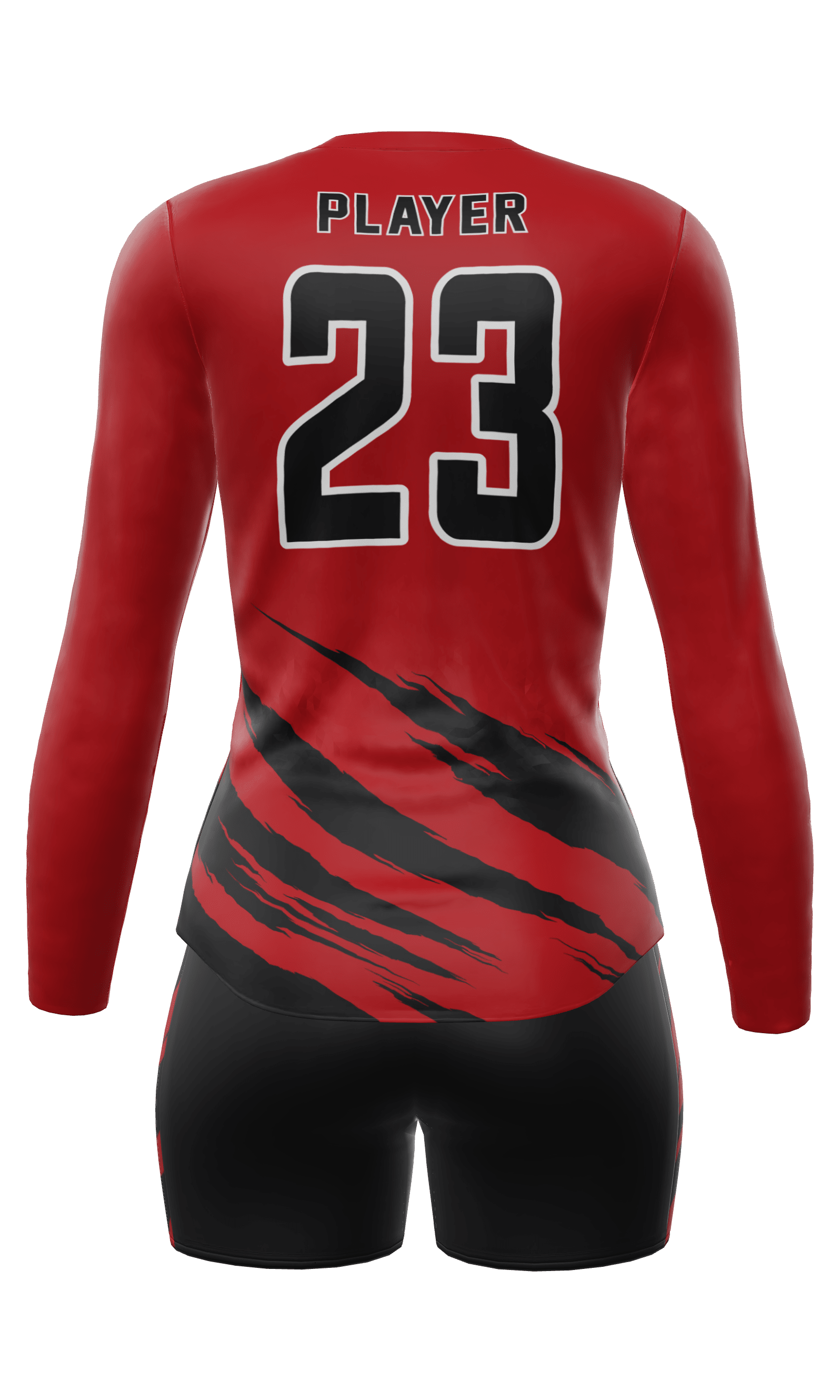 Fitted Cobras Long Sleeve Jersey and Fury 3 Inch Short Back View