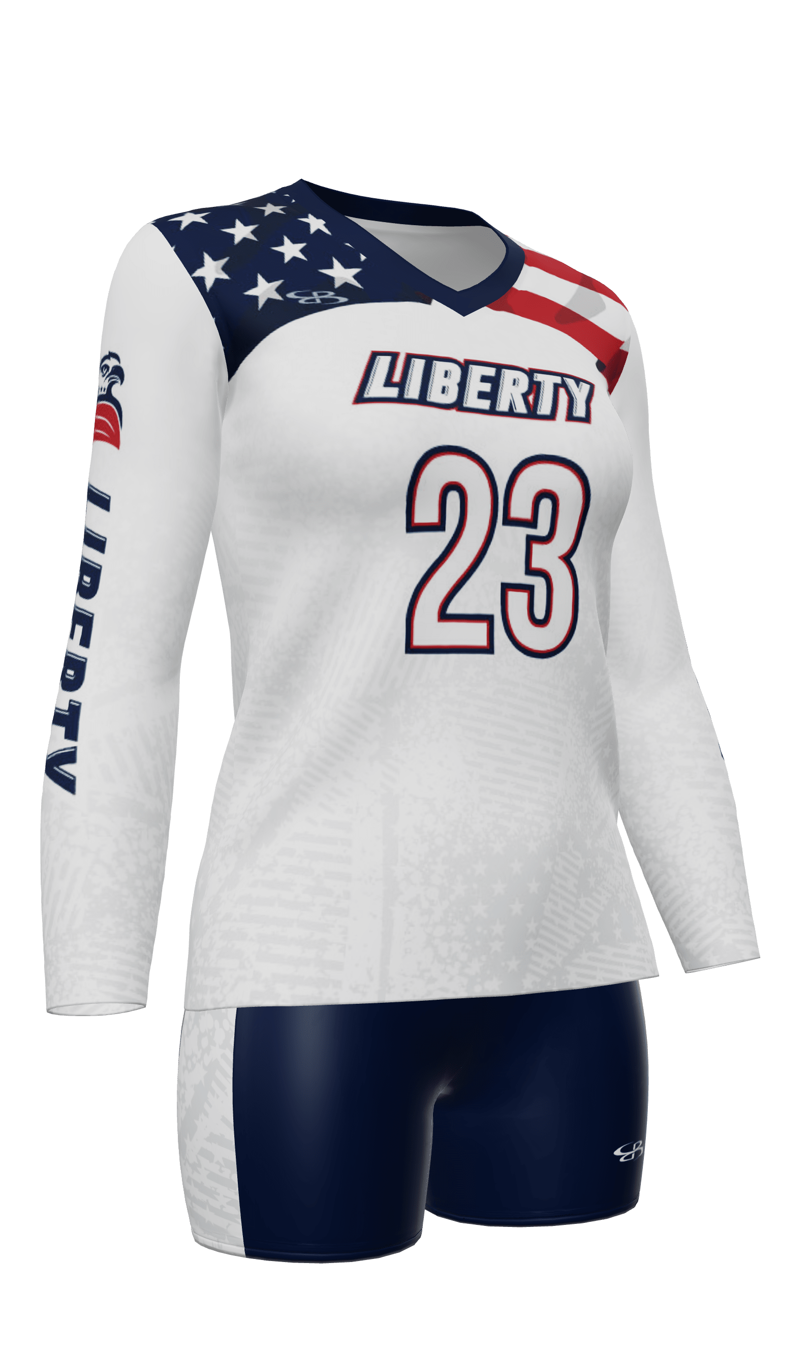 Semi-Fitted Liberty Long Sleeve Jersey and Fury 4 Inch Short