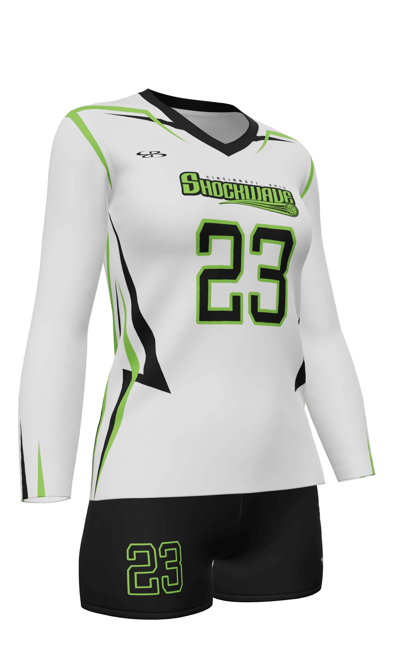 Semi-Fitted Shockwave Long Sleeve Jersey and Attack 3 Inch Short