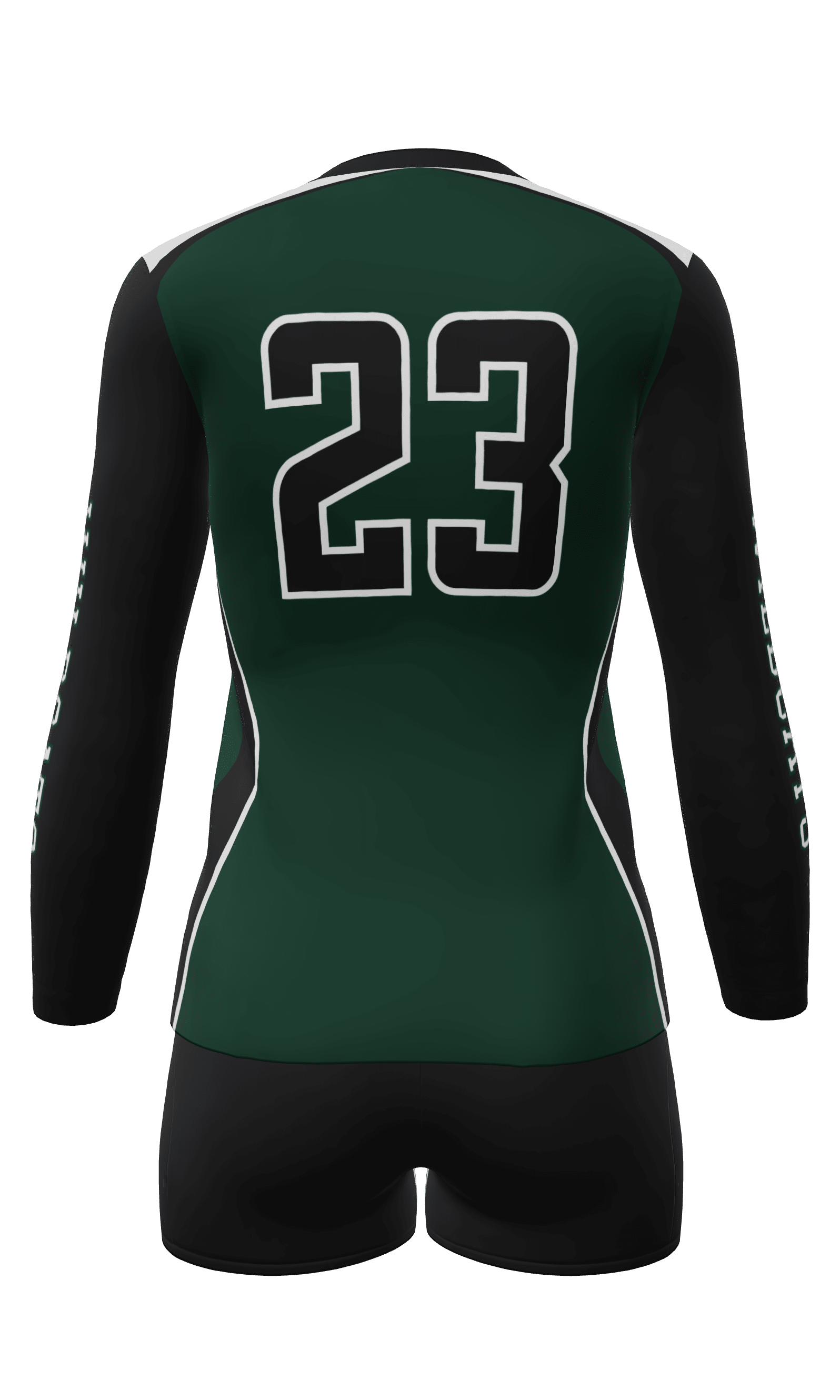 Semi-Fitted Wildcats Long Sleeve Jersey and Attack 3 Inch Short Back View