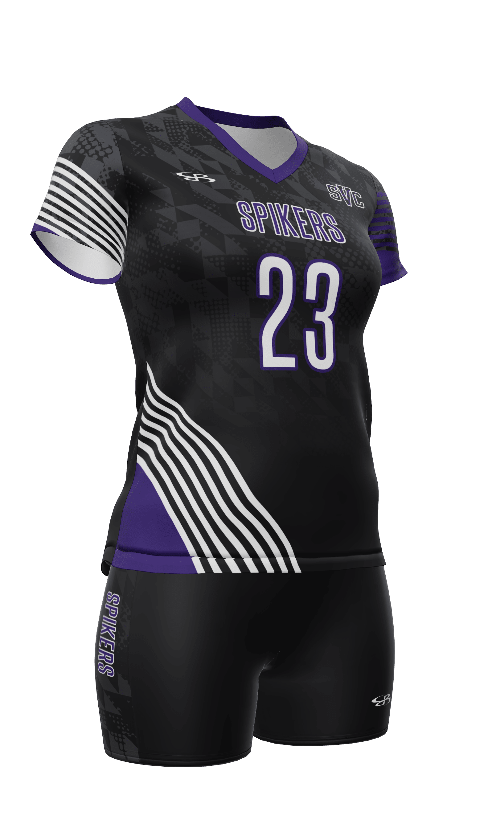 Semi-Fitted Spikes Short Sleeve Jersey and Fury 3 Inch Short
