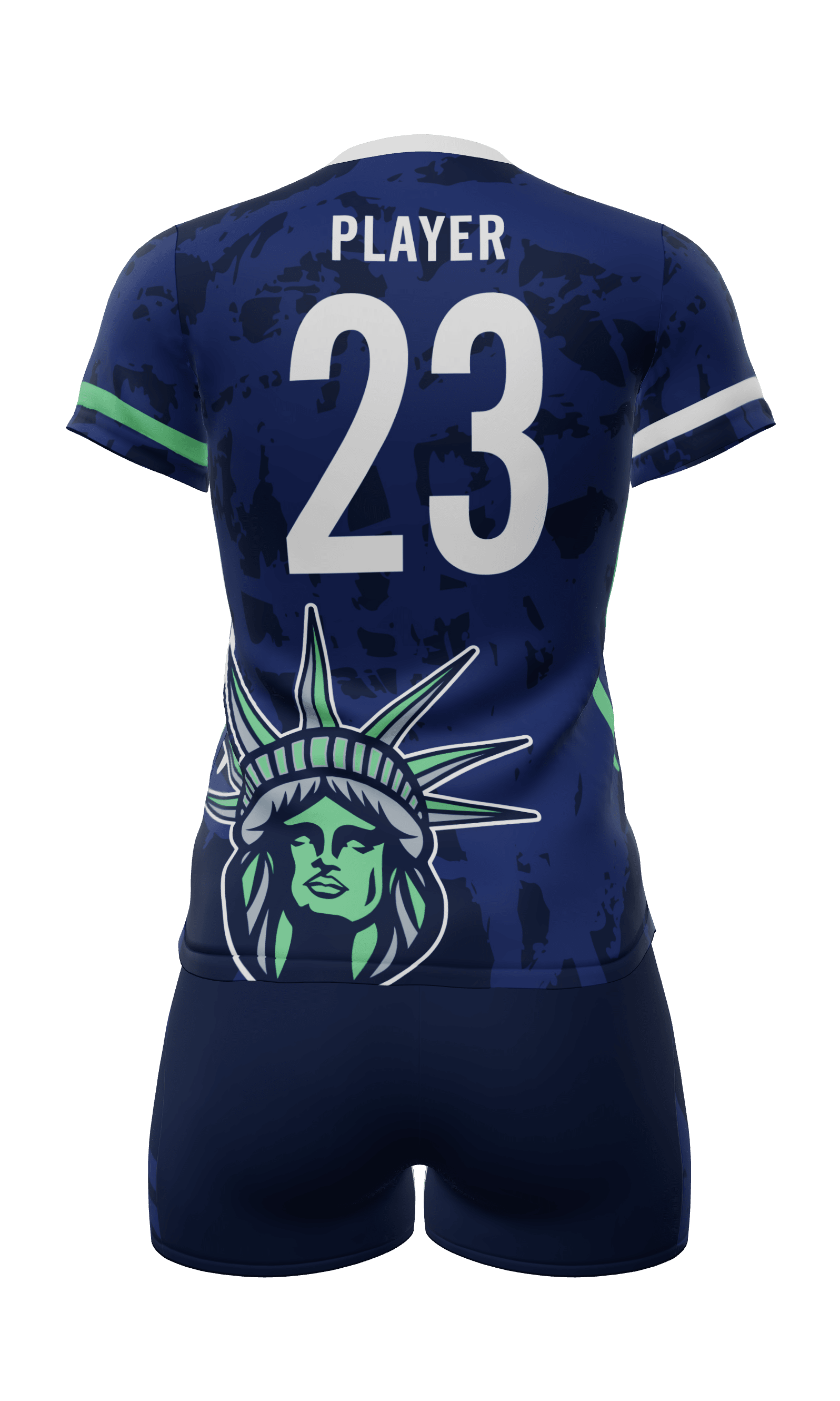 Semi-Fitted Liberty Short Sleeve Jersey and Attack 3 Inch Short Back View
