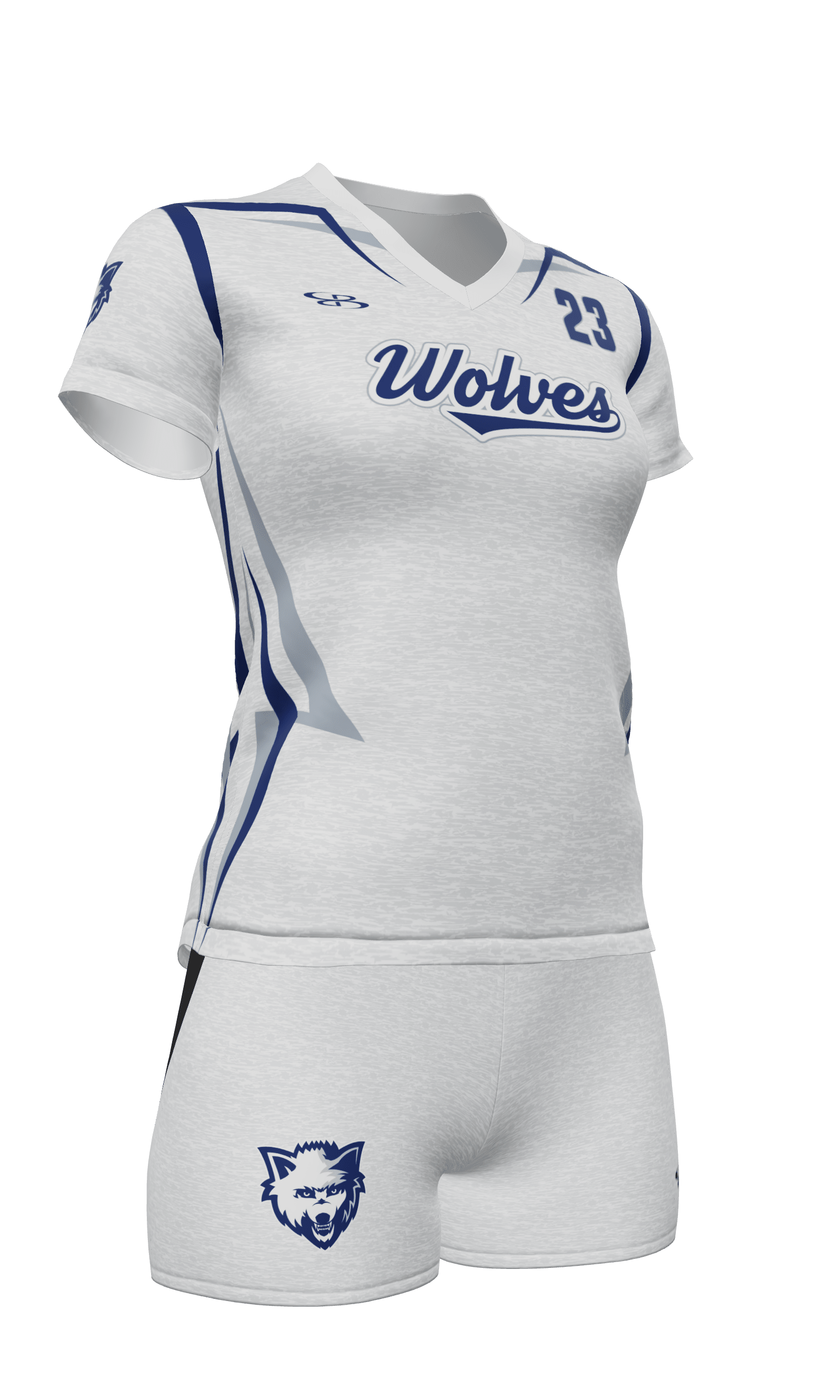 Semi-Fitted Wolves Short Sleeve Jersey and Attack 3 Inch Short