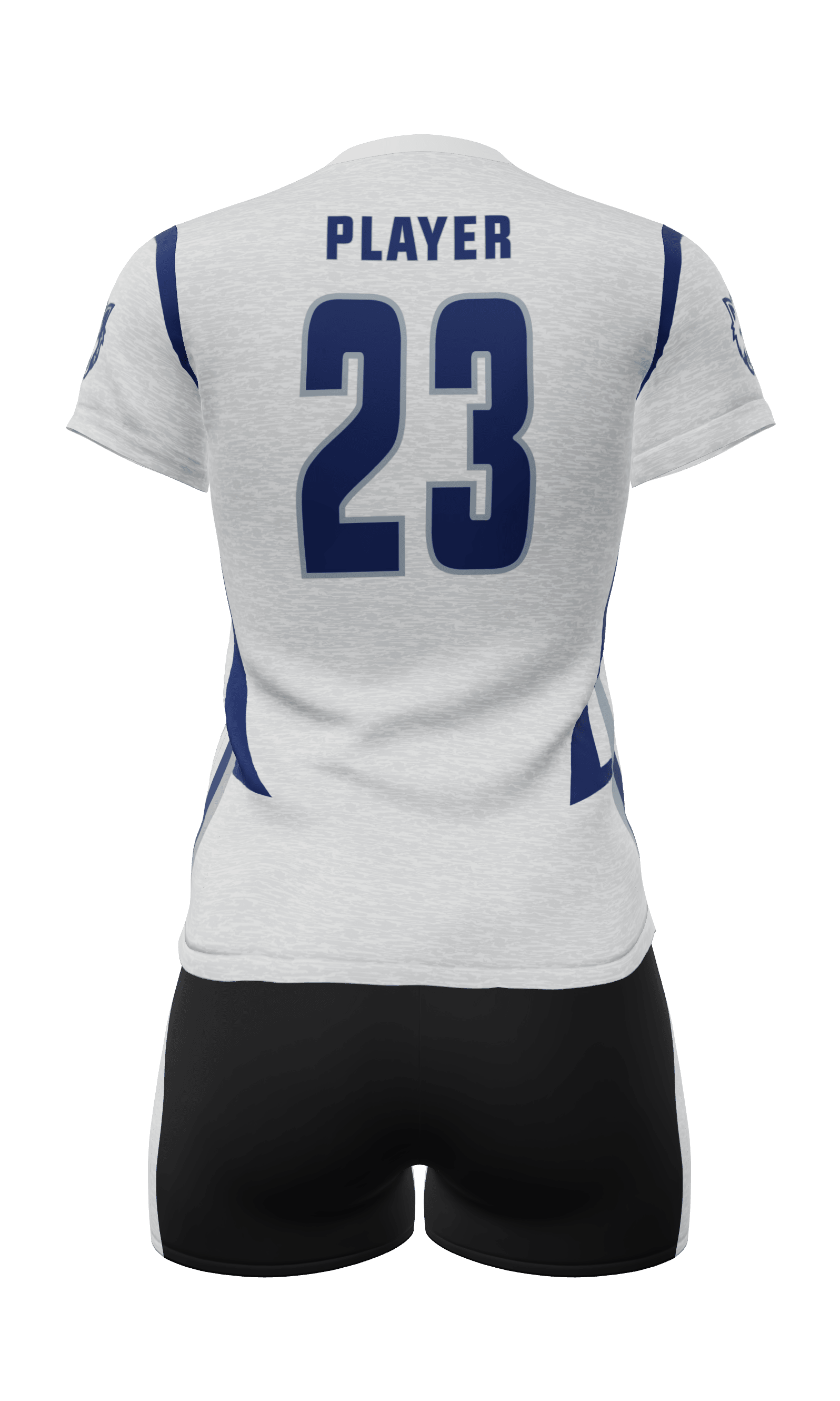 Semi-Fitted Wolves Short Sleeve Jersey and Attack 3 Inch Short Back View