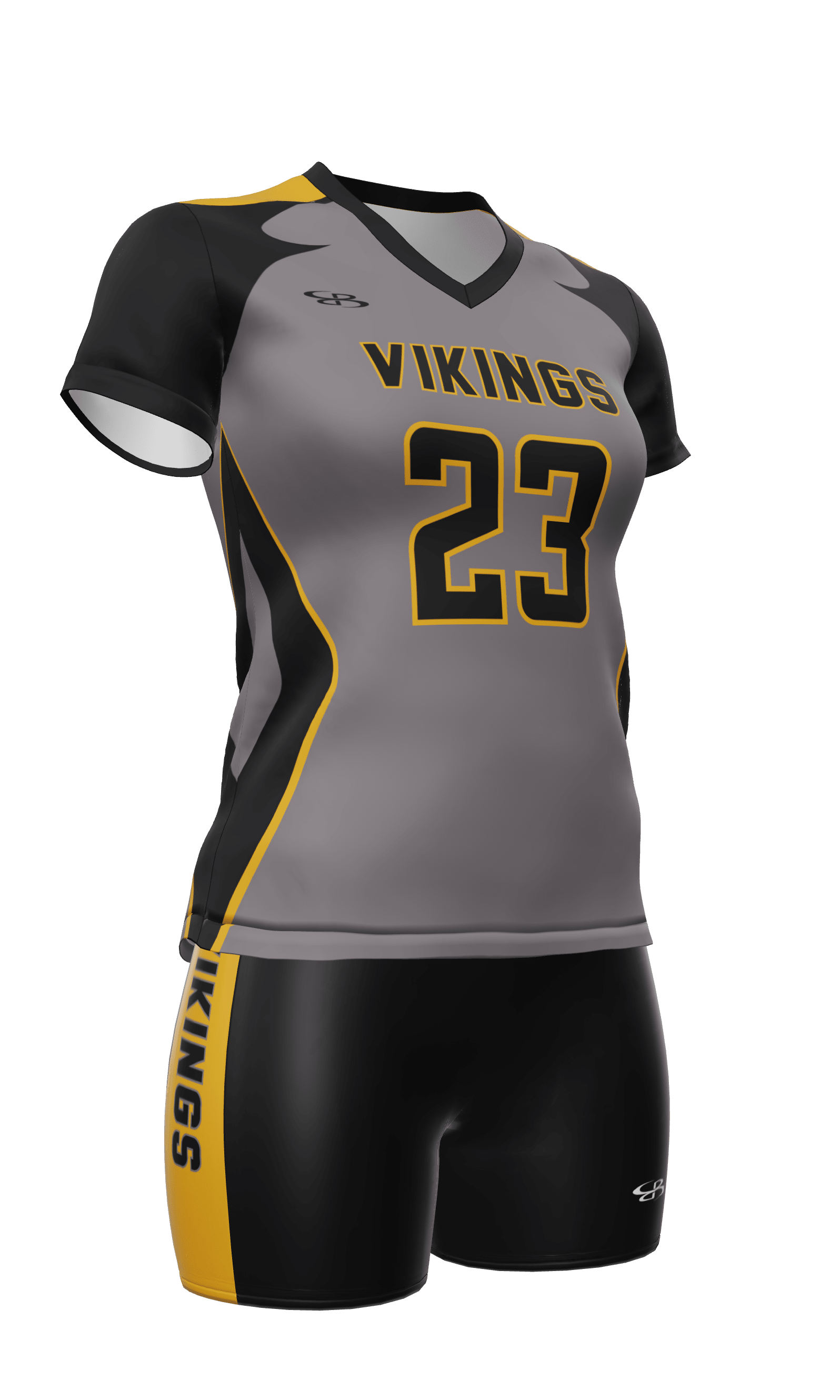 Semi-Fitted Vikings Short Sleeve Jersey and Fury 4 Inch Short