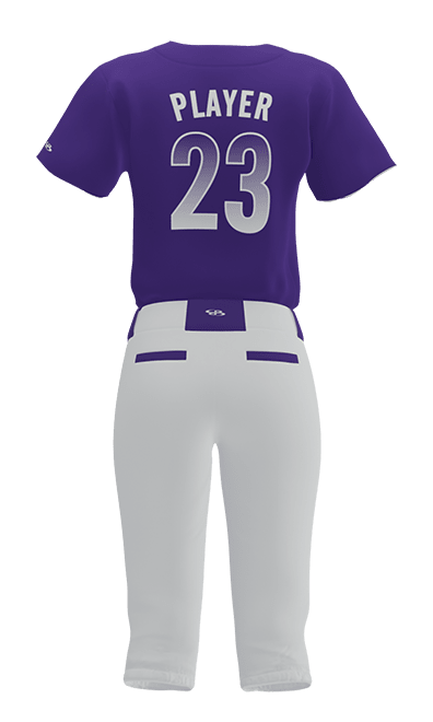 Back Red Foxes Full Button Short Sleeve Jersey & Pant