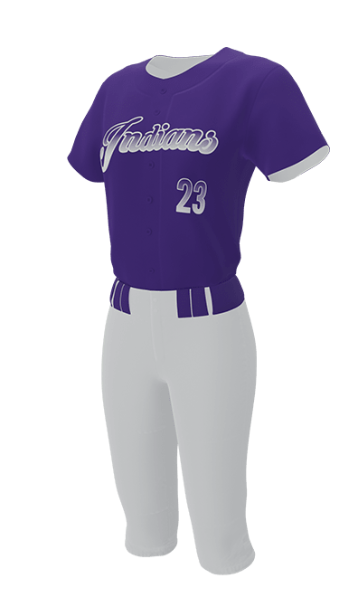 Left Red Foxes Full Button Short Sleeve Jersey & Pant