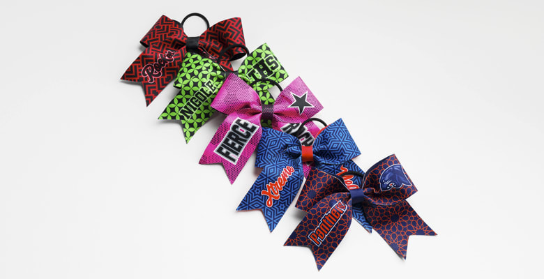 Custom Bows stacked on top of each other